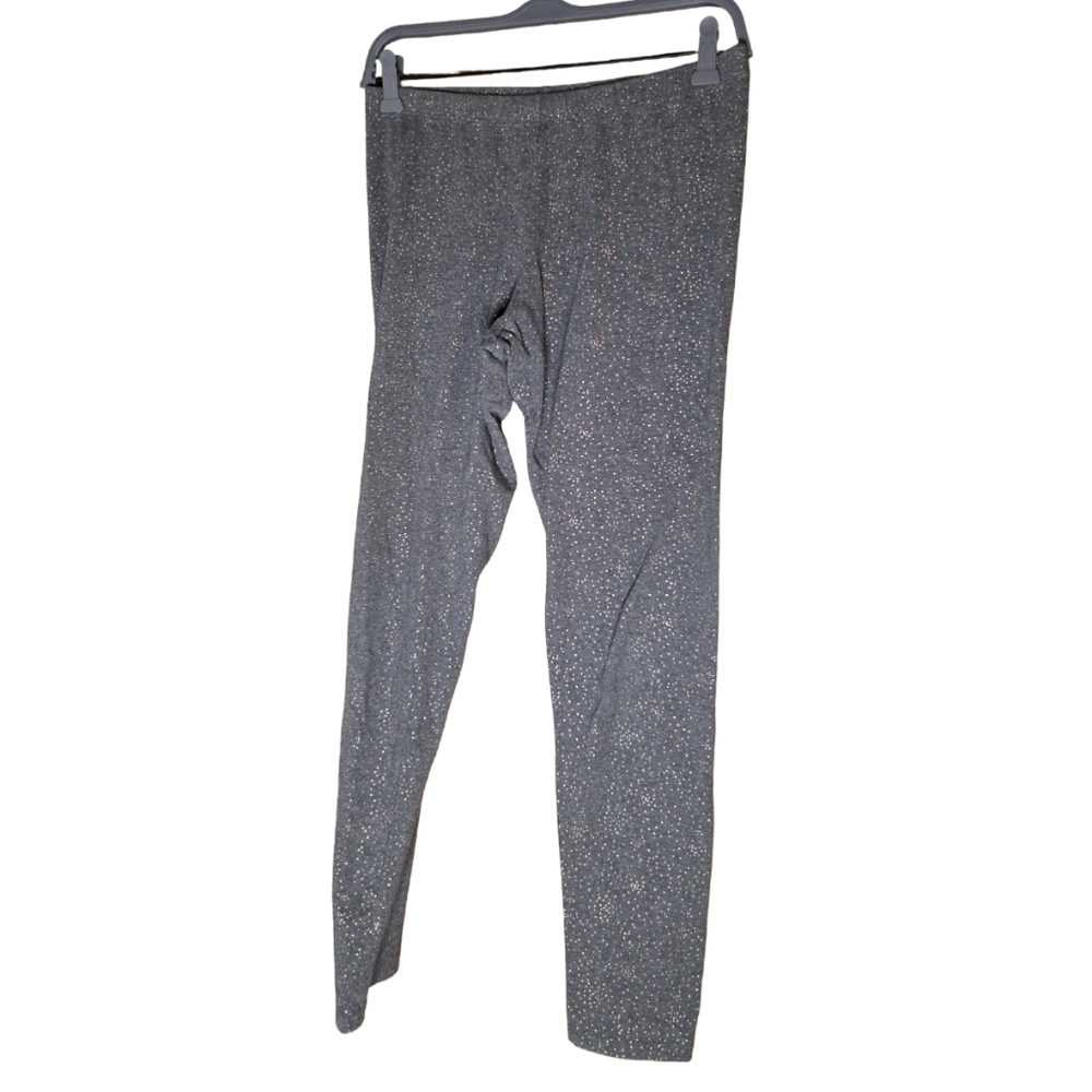 Cat & Jack Girls XL (18) Gray Sparkle Leggings | Stretch Pull-On